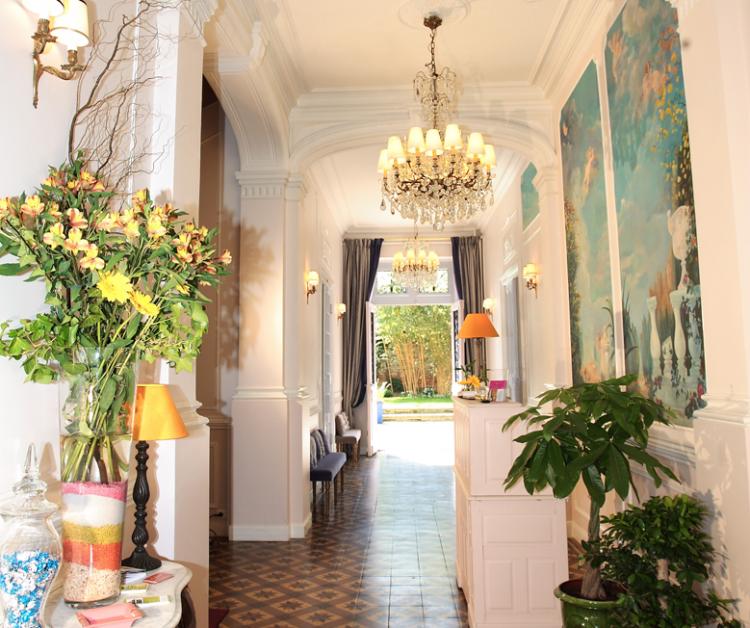 intérieur hotel particulier de la Villa Léopoldine à Grenade